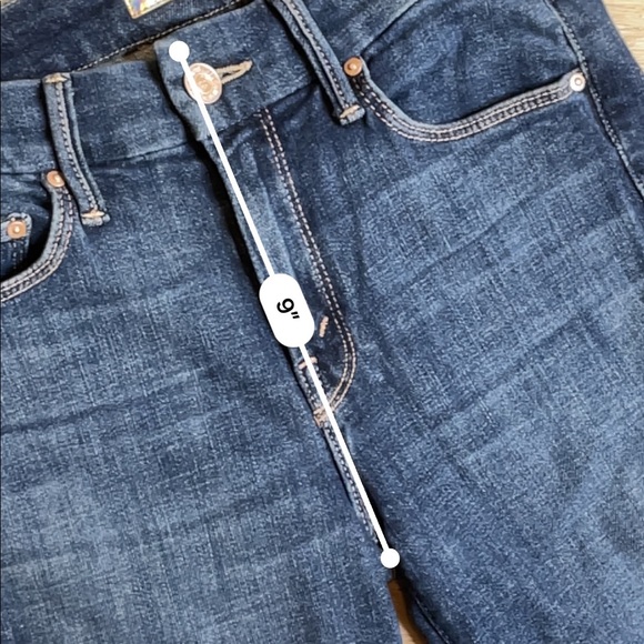 Mother looker ankle fray dark wash jeans - Picture 6 of 8